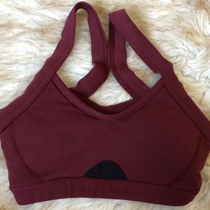 California Living Maroon Sports Bra Size XS